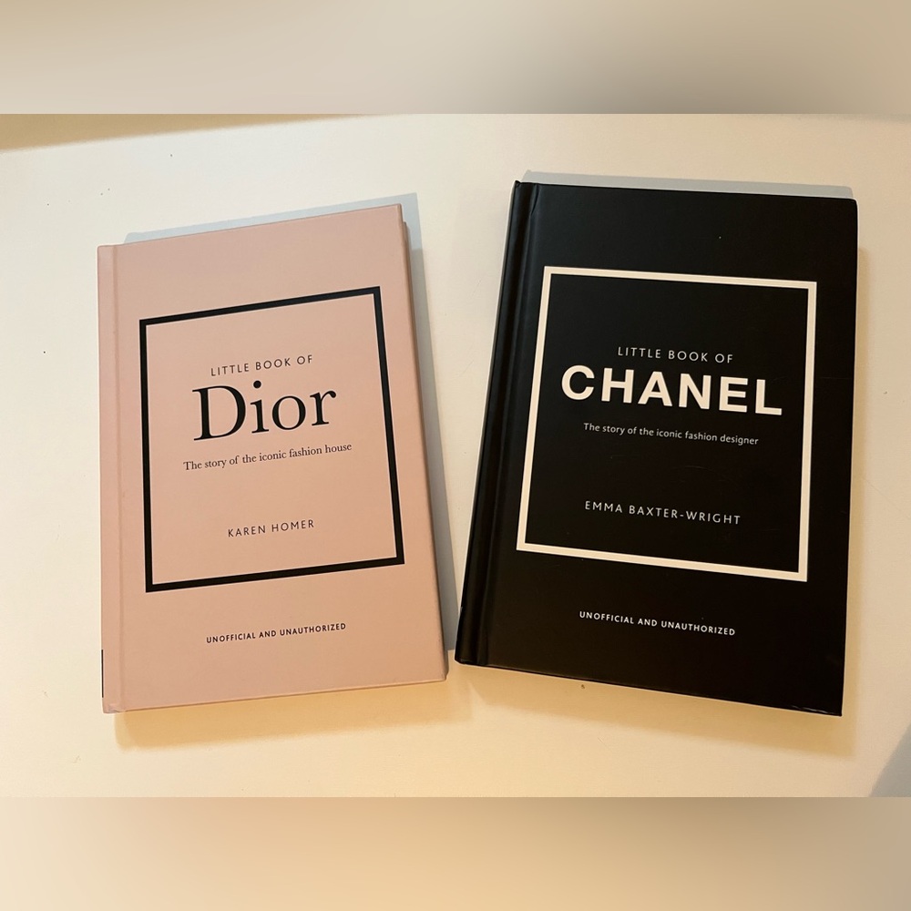 Dior and Chanel Fashion Books